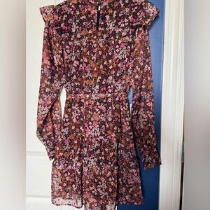 Koko + Mason Floral Long Sleeve Mock Neck dress